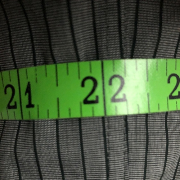 Mens Grey with Black Stripe Dress Shirt. Like New - Picture 3 of 5